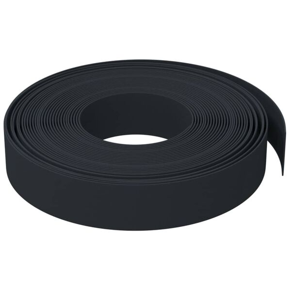 vidaXL Garden Edgings 5 pcs Black 10 m 10 cm Polyethylene