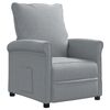 vidaXL Recliner Chair Light Grey Fabric