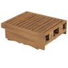 vidaXL Folding Sun Lounger with Cushion Solid Wood Acacia