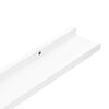 vidaXL Picture Frame Ledge Shelves 2 pcs White 80x9x3 cm MDF