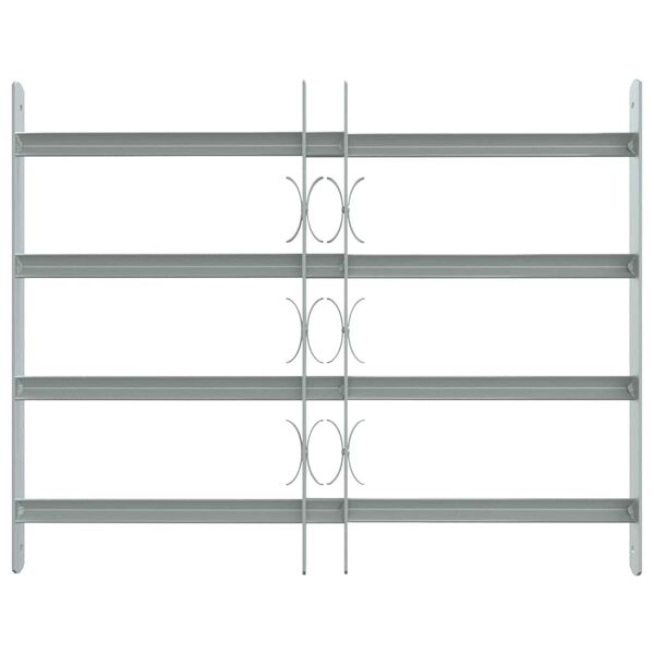 Adjustable Security Grille for Windows with 4 Crossbars 500-650 mm