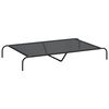 vidaXL Elevated Dog Bed Black 150x90x20 cm Textilene and Steel