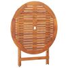 vidaXL Folding Garden Table 90x75 cm Solid Acacia Wood