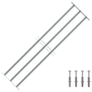 Adjustable Security Grille for Windows with 3 Crossbars 1000-1500 mm