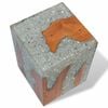 vidaXL Stool Solid Teak Wood and Resin