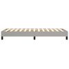 vidaXL Box Spring Bed Frame Light Grey 90x200 cm Fabric