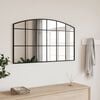 vidaXL Wall Mirror Black 100x60 cm Arch Iron
