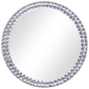 vidaXL Wall Mirror | Silver | Acrylic crystal, toughened glass | Medium