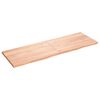 vidaXL Table Top Light Brown 180x60x(2-4) cm Treated Solid Wood Oak