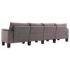 vidaXL Sofa Taupe 4-Seater Fabric