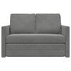 vidaXL Floor Sofa Bed 2-in-1 Dark Grey 122x204x55 cm Velvet