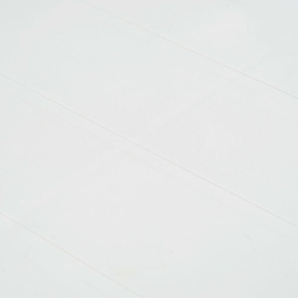 vidaXL Garden Table White 150x90x72 cm Plastic Rattan Look