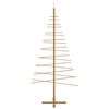 vidaXL Wooden Christmas Tree with Stand Brown 210 cm Bamboo