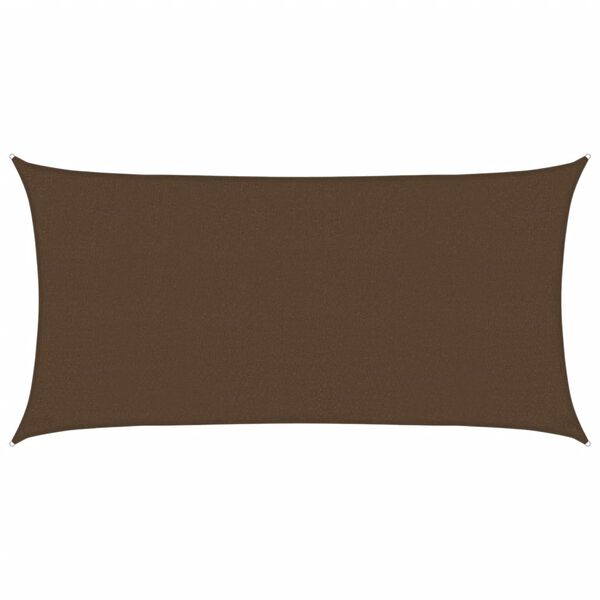 vidaXL Sunshade Sail 160 g/m² Brown 2x3.5 m HDPE