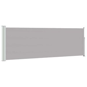 vidaXL Patio Retractable Side Awning 100x314 cm Grey