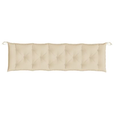 vidaXL Garden Bench Cushion Beige 180x50x7 cm Oxford Fabric