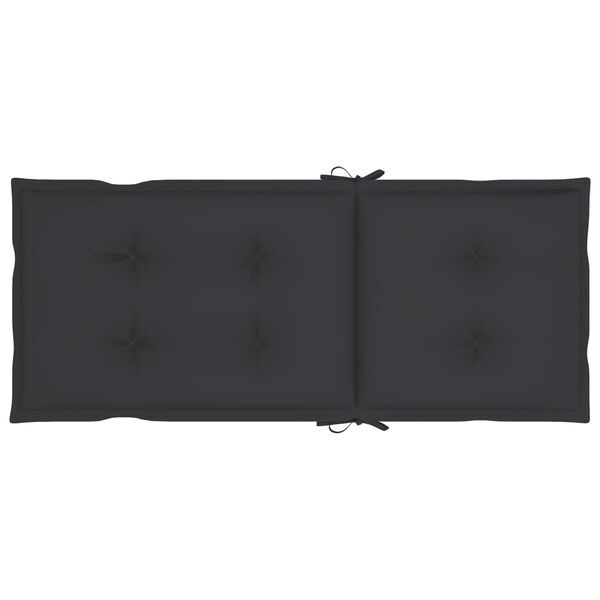 vidaXL Garden Reclining Chairs with Cushions 8 pcs Grey Acacia Wood