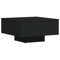 vidaXL Coffee Table Black 60x60x31.5 cm Engineered Wood