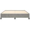 vidaXL Bed Frame without Mattress Light Grey 180x200 cm Super King Velvet
