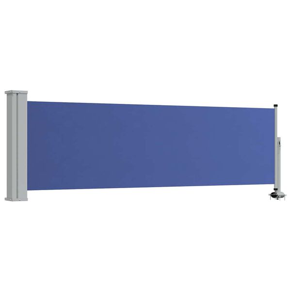 vidaXL Patio Retractable Side Awning 80x300 cm Blue