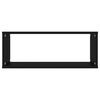 vidaXL Wall Cube Shelf 2 pcs Black 60x15x23 cm Engineered Wood