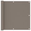 vidaXL Balcony Screen Taupe 90x300 cm Oxford Fabric