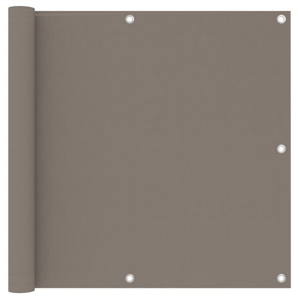 vidaXL Balcony Screen Taupe 90x300 cm Oxford Fabric