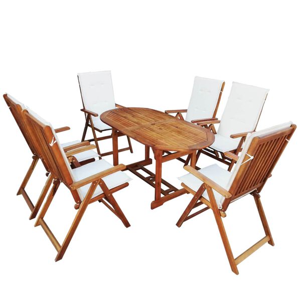 vidaXL Furniture Set Brown Wood