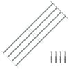 vidaXL Window grilles 1000-1500 mm Galvanized Steel Silver