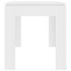 vidaXL Table White Chipboard