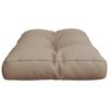 vidaXL Pallet Cushion Taupe 70x40x12 cm Fabric