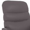 vidaXL Massage Chair Grey Faux Leather