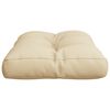 vidaXL Pallet Cushion Beige 60x40x12 cm Fabric