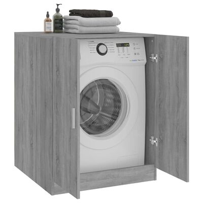 vidaXL Washing Machine Cabinet Grey sonoma 71x71.5x91.5 cm
