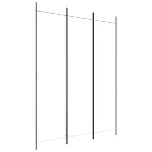 vidaXL 3-Panel Room Divider White 150x200 cm Fabric