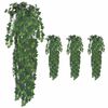 vidaXL Artificial Plant | Set of 4 | Green | Plastic | 90 cm tall