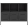 vidaXL Sideboard Black 100.5x39x79 cm Steel