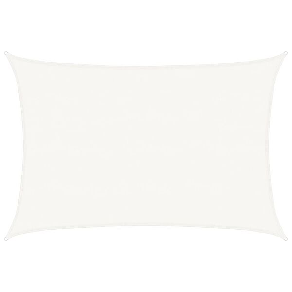 vidaXL Sunshade Sail 160 g/m&sup2; White 5x6 m HDPE