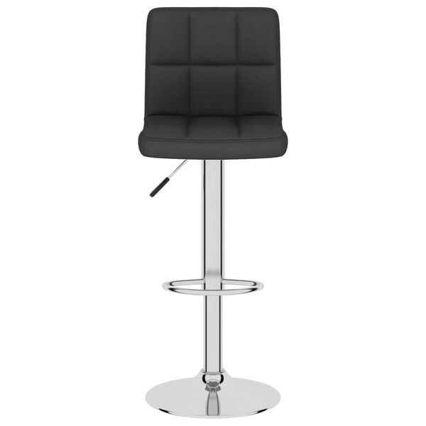 vidaXL Bar Stools 2 pcs Black Fabric