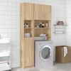 vidaXL Washing Machine Cabinet Set Sonoma Oak Engineered Wood