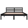 vidaXL Bed Frame without Mattress Solid Wood Pine 140x200cm Black