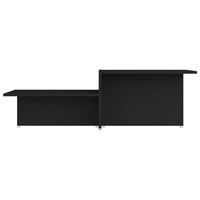 vidaXL Coffee Table Black 111.5x50x33 cm Engineered Wood