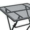 vidaXL 3 Piece Garden Dining Set Expanded Metal Mesh Anthracite