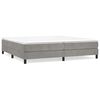 vidaXL Box Spring Bed Frame Light Grey 200x200 cm Velvet