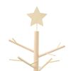 vidaXL Wooden Christmas Tree with Stand Natural 180 cm Solid pine wood
