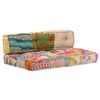 vidaXL Pouffe Patchwork Fabric