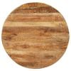 vidaXL Dining Table Round 100x100x75 cm Rough Mango Wood