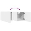 vidaXL Wall Mounted TV Cabinets 4 pcs White 30.5x30x30 cm