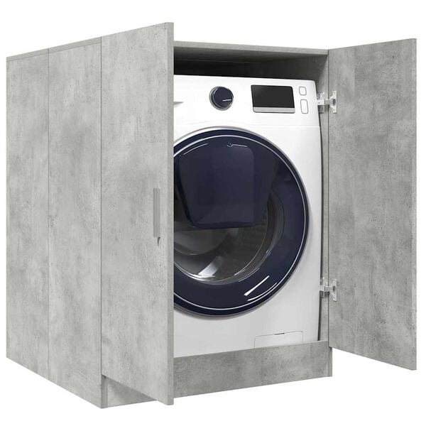 vidaXL Washing Machine Cabinet Concrete Grey 70.5x71.5x91.5 cm
