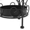 vidaXL Umbrella Stand Vintage Style Metal 26x46 cm Black